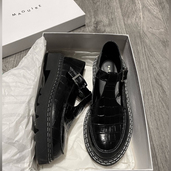 RARE! Maguire Neiva Deadstock Leather Mary Jane - Picture 2 of 5